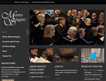 Tablet Screenshot of mennosingers.com
